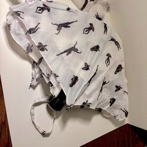 Printed umbrella by Monki